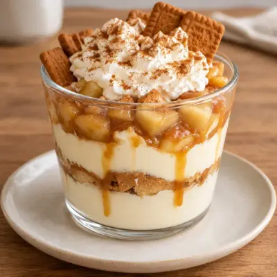 Verrine de pommes caramélisées facile