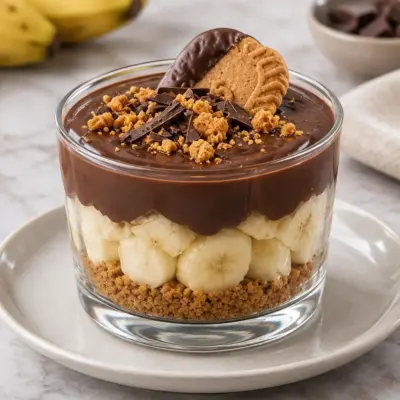 Verrines banane-chocolat : recette facile