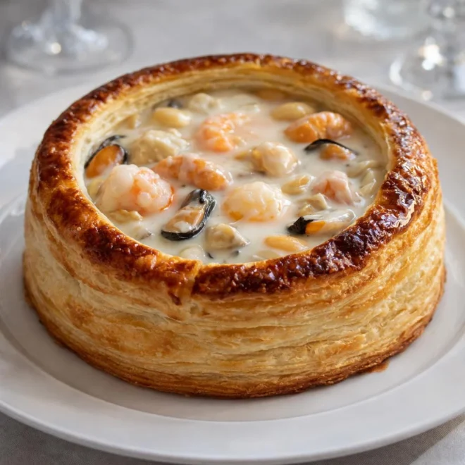 Vol-au-vent aux fruits de mer : recette de fêtes