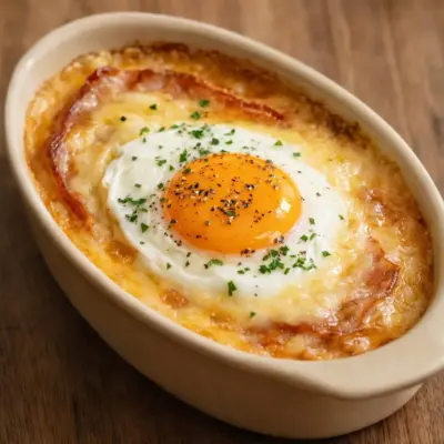 Welsh complet au jambon et œuf au plat : recette