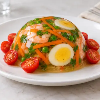 Aspic de crevettes recette ferme et brillant