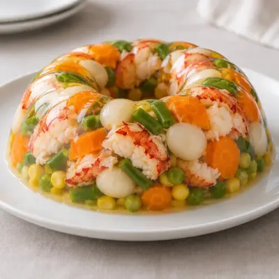 Aspic de homard recette en couronne brillante