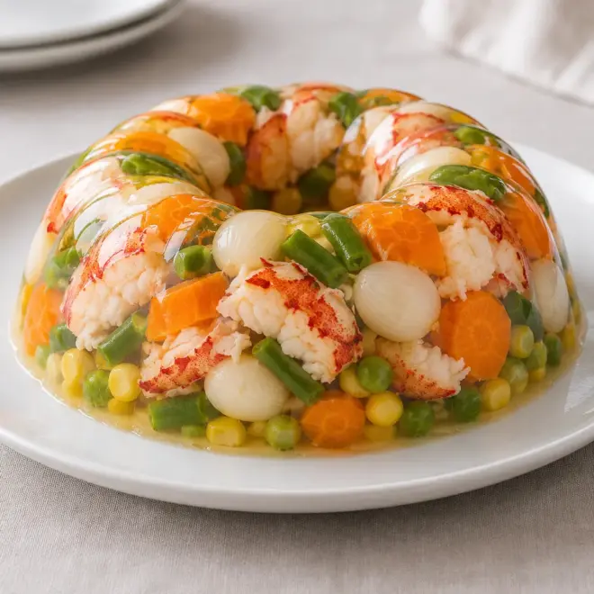 Aspic de homard recette en couronne brillante