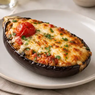 Aubergines farcies : recette facile au fromage