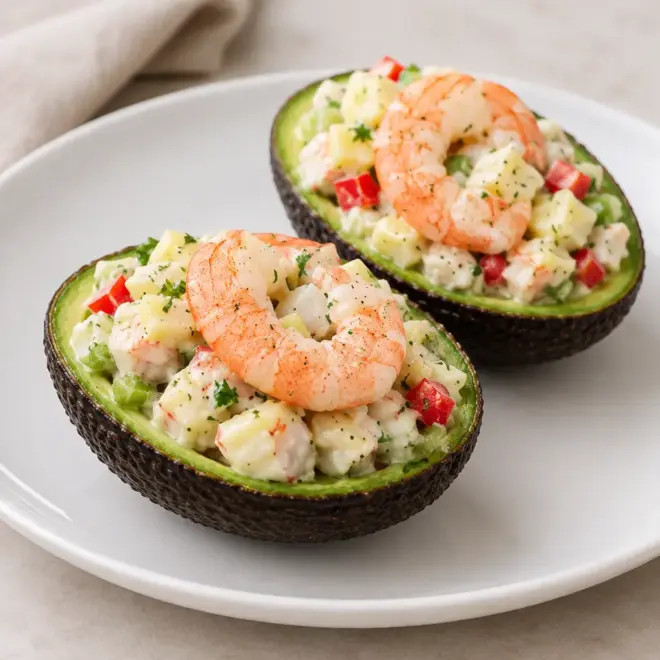 Avocats farcis aux crevettes faciles et frais