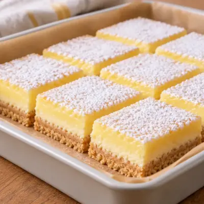 Barres cheesecake citron cétogène faciles