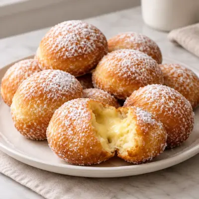 Beignets à la crème faciles et croustillants