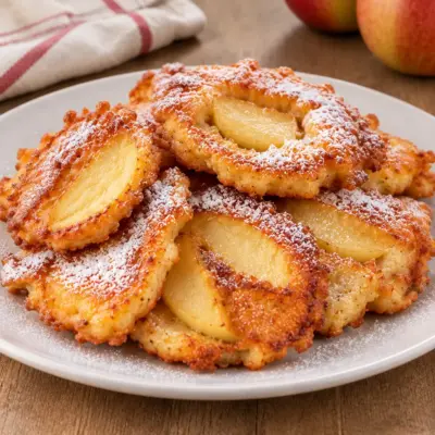 Beignets aux pommes faciles à la poêle