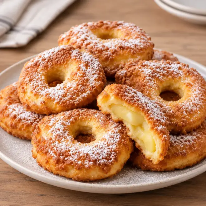 Beignets fourrés aux pommes faciles et dorés