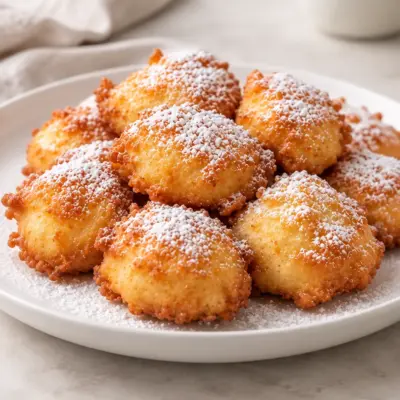 Beignets frits dorés : recette facile et moelleuse
