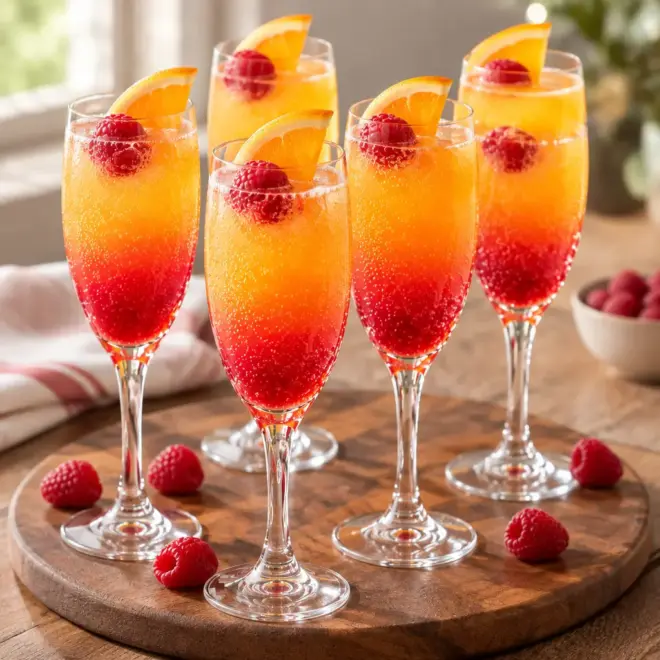 Bellini sans alcool, recette de Noël pétillante