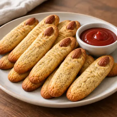 Biscuits doigts de sorcière aux amandes faciles