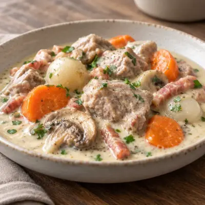 Blanquette de veau recette facile et crémeuse