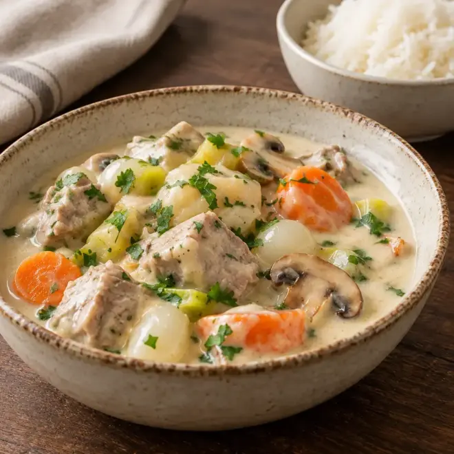 Blanquette de veau recette traditionnelle et crémeuse