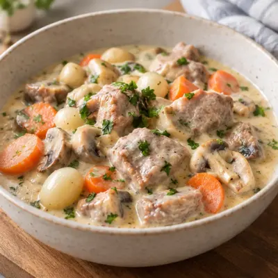 Blanquette de veau facile et sauce veloutée