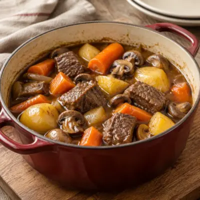 Bœuf aux carottes facile en cocotte