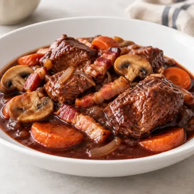 Bœuf bourguignon recette fondante et traditionnelle