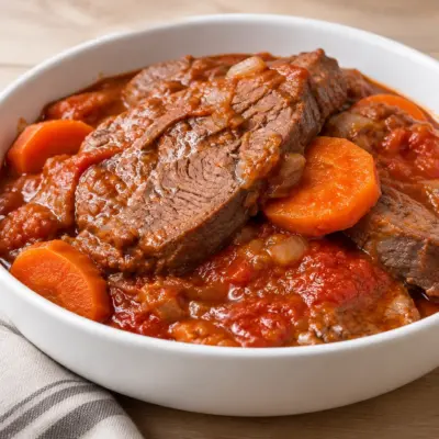 Bœuf braisé recette facile à la sauce tomate