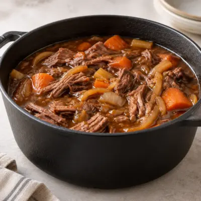 Bœuf effiloché recette facile en cocotte