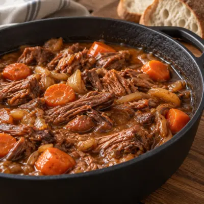 Bœuf effiloché recette à la bière blonde