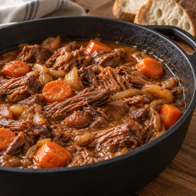 Bœuf effiloché recette à la bière blonde