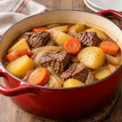 Bœuf mijoté recette facile en cocotte