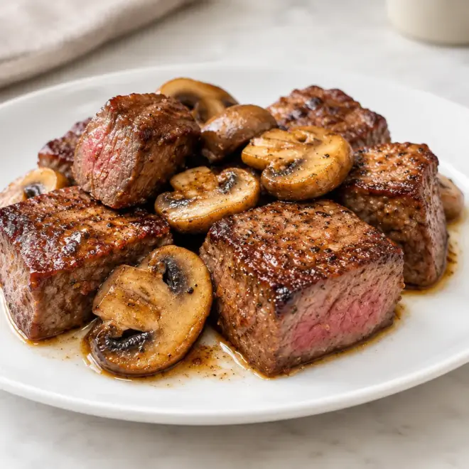 Bœuf sauté aux champignons : recette facile