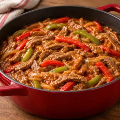 Bœuf sauté aux poivrons : recette facile