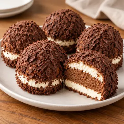 Boules de biscuit au chocolat, recette crémeuse