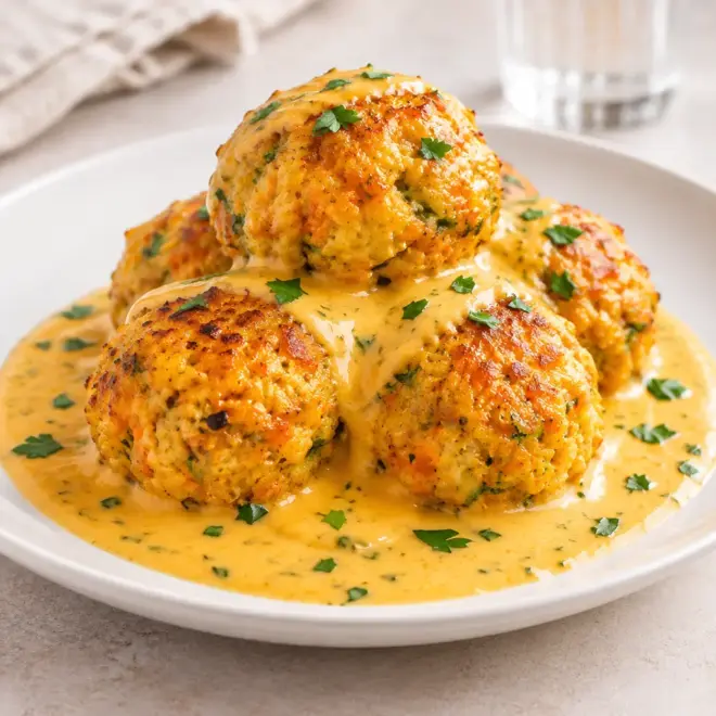 Boulettes de légumes recette crémeuse et dorée