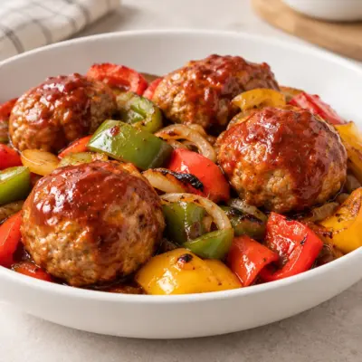 Boulettes de viande aux poivrons faciles