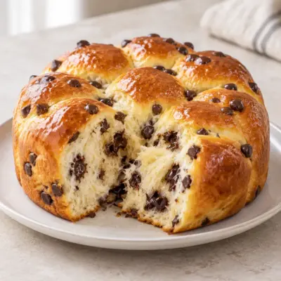 Brioche aux pépites de chocolat maison