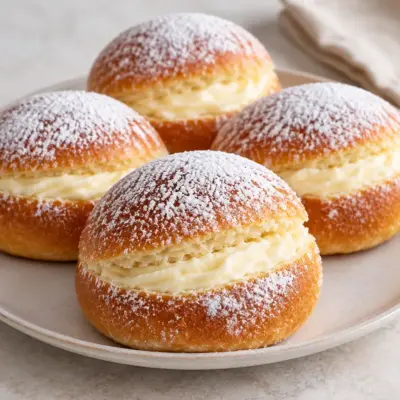 Brioche crème pâtissière facile et dorée