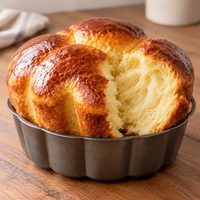 Brioche maison facile à la mie filante