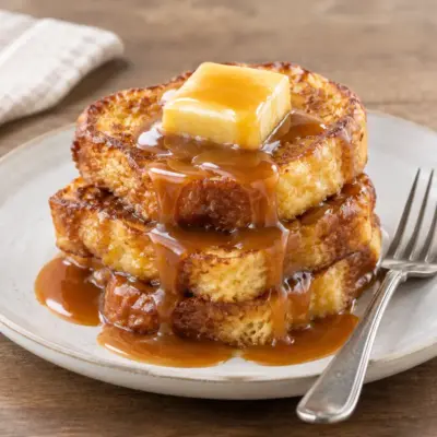 Brioche perdue recette au caramel beurre salé