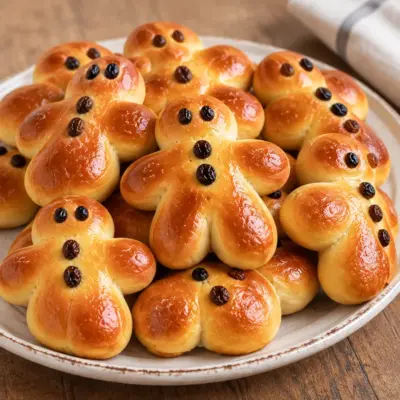 Brioches bonshommes recette moelleuse et dorée