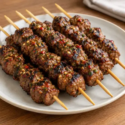 Brochettes de bœuf marinées faciles au gril