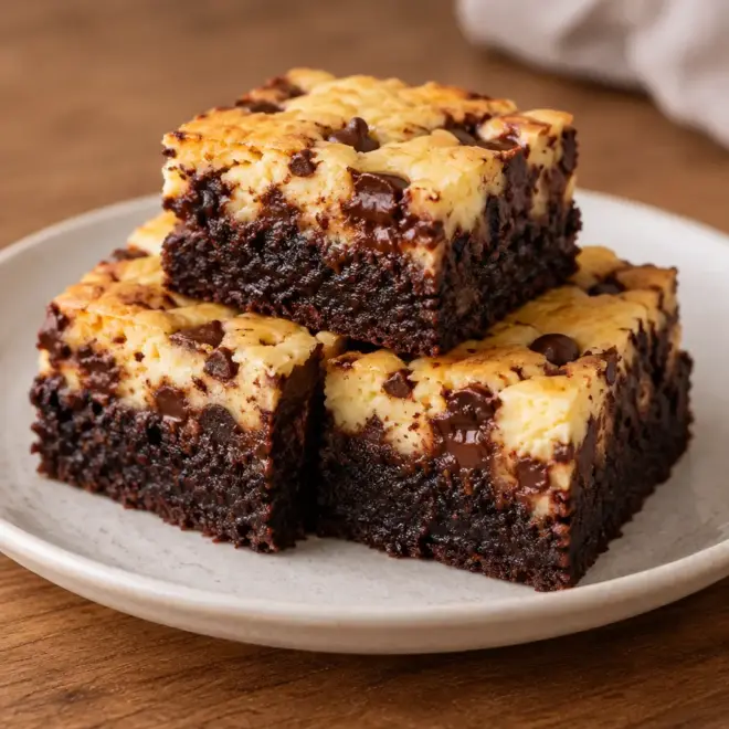 Brownies au cheesecake faciles et marbrés
