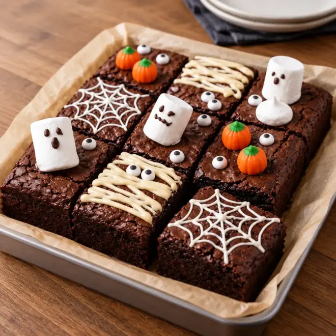 Brownies décorés Halloween faciles et moelleux