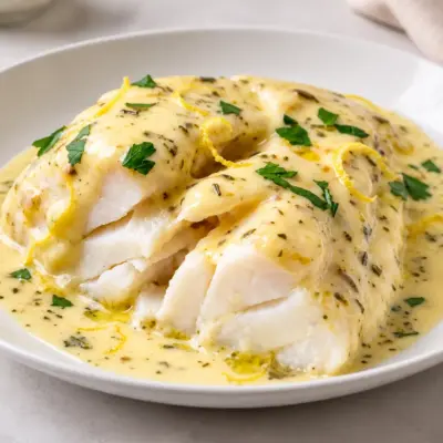 Cabillaud à la crème citronnée facile au four