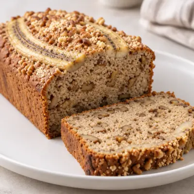 Cake à la banane : recette facile aux noix