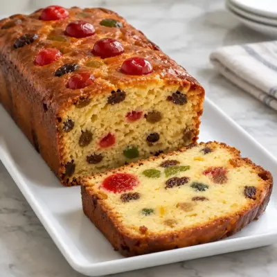 Cake aux fruits confits facile et moelleux