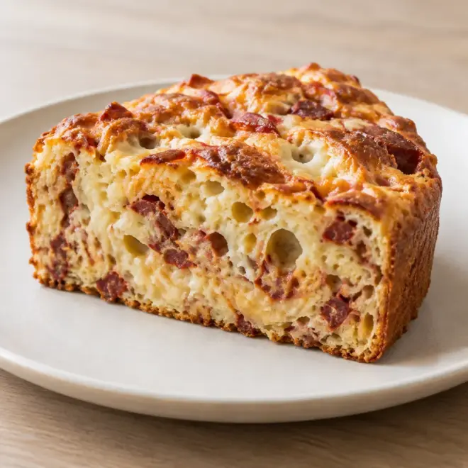 Cake chorizo maroilles : recette facile et moelleuse