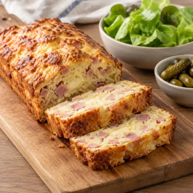 Cake salé à la raclette facile et moelleux