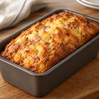 Cake salé au jambon et au fromage facile