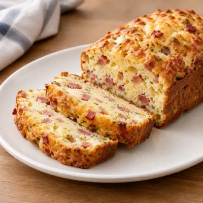 Cake salé aux lardons facile et moelleux