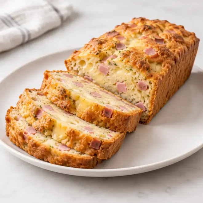 Cake salé jambon fromage facile et moelleux