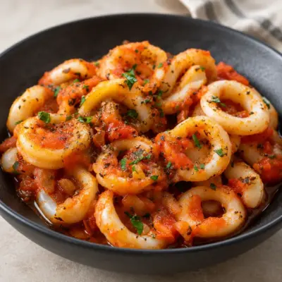 Calamars à la sauce tomate faciles et tendres