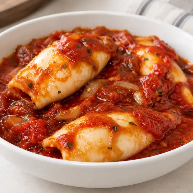 Calamars à la sauce tomate facile et fondante
