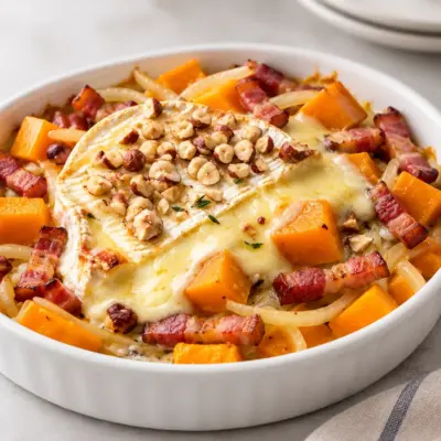 Camembert rôti recette fondante à la butternut